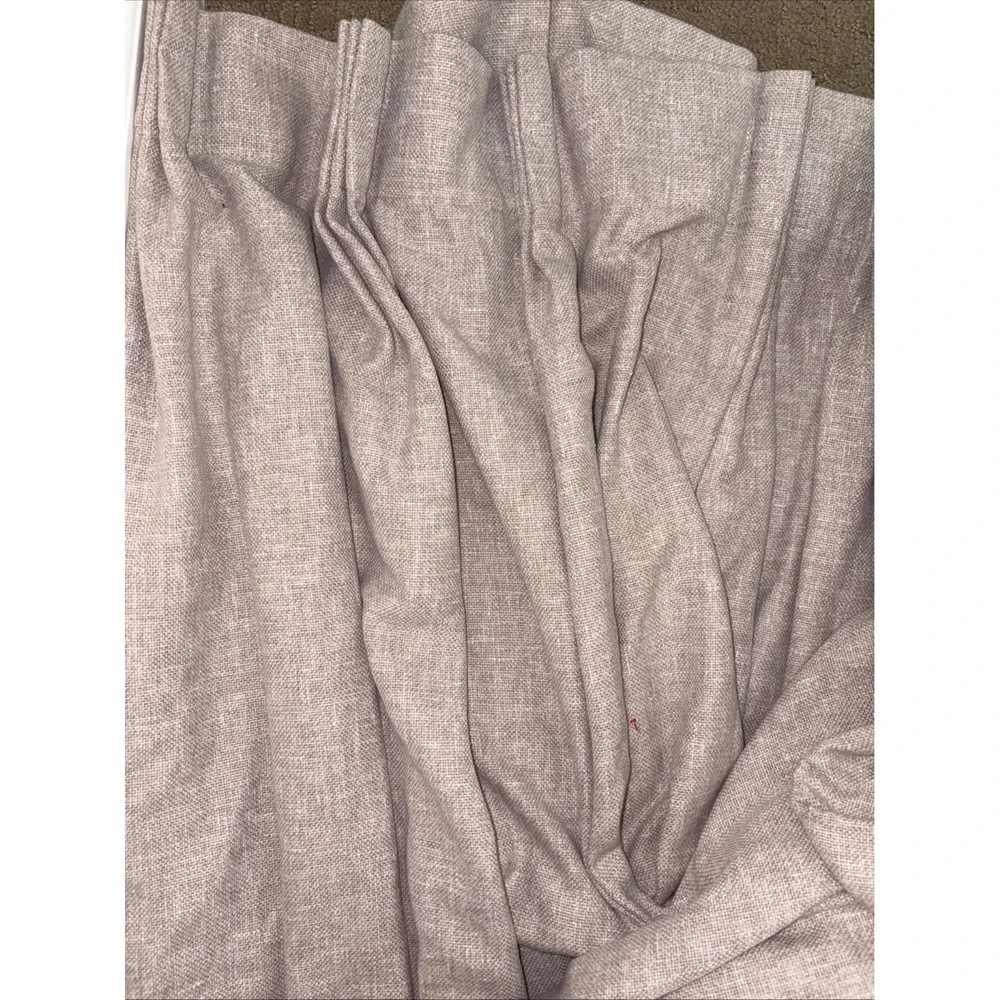 HEAVY  CUSTOM‎ MADE DRAPES PINCH PLEAT CURTAIN cotton linen blend? one drape GUC